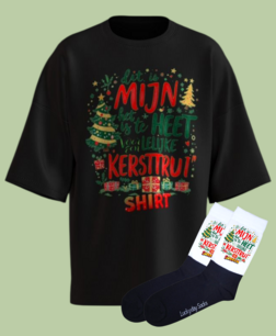 T-shirt Print 1745 Mijn kerst shirt SET