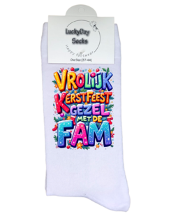 Print 1749 Vrolijk kerstfeest multi color fam