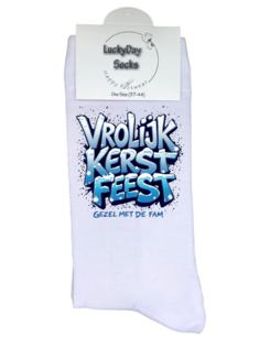 Print 1752 Vrolijk kerstfeest sneeuw ijs fam